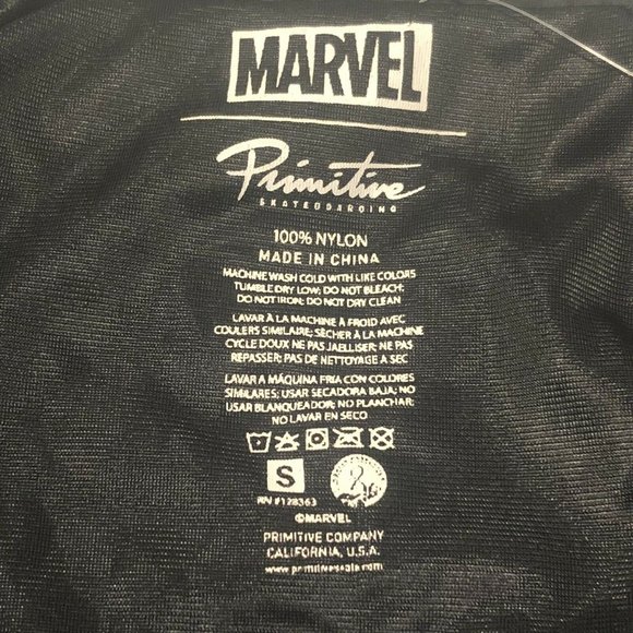 Primitive x Moebius x Iron Man Black Nylon Jacket Men’s Small Back Graphic Tags - Picture 8 of 12